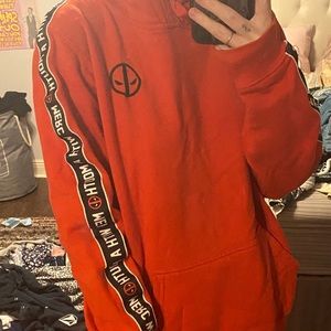 Red Marvel Oversized Hoodie